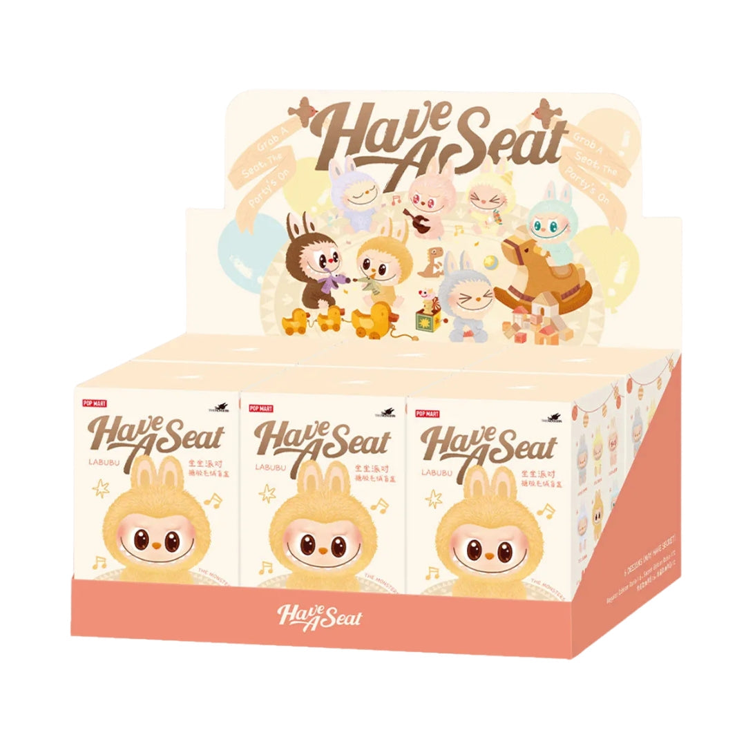 POP MART Labubu The Monsters Have a Seat Vinyl Plush Blind Box (15cm)