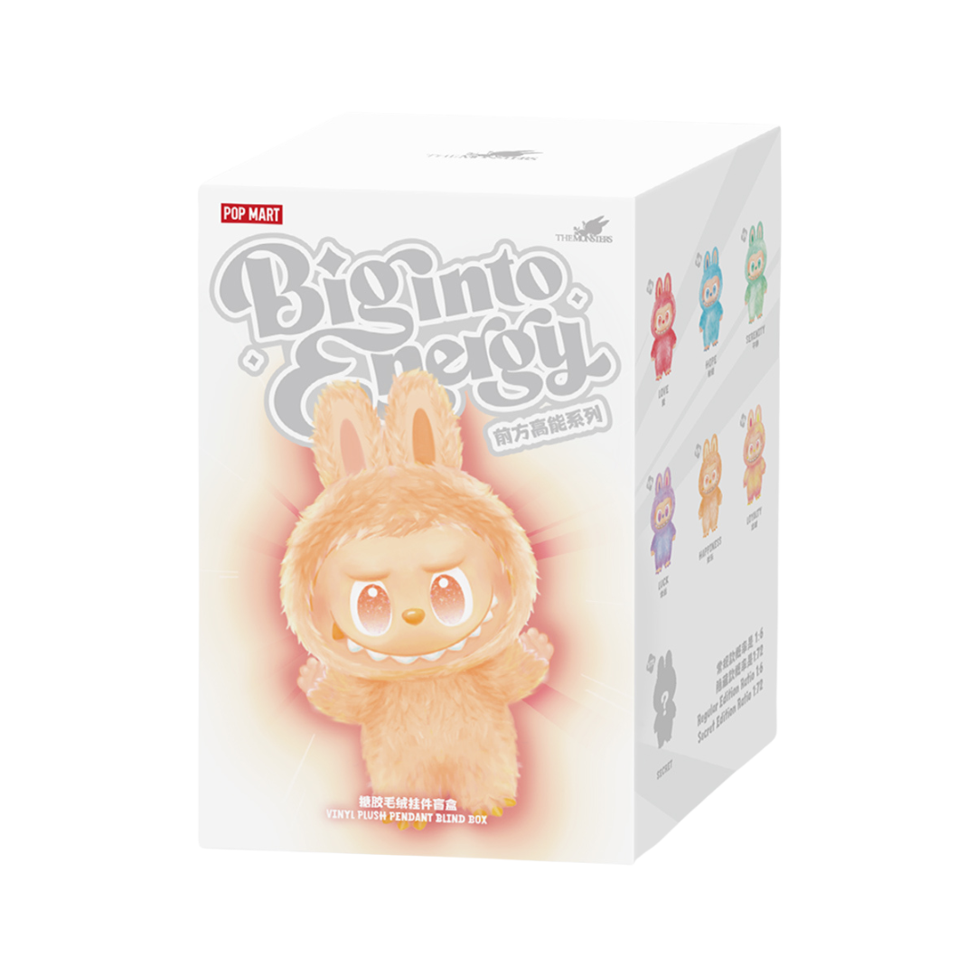 POP MART Labubu The Monsters Big Into Energy Series Vinyl Plush Pendant – Sealed Case of 6 Blind Boxes