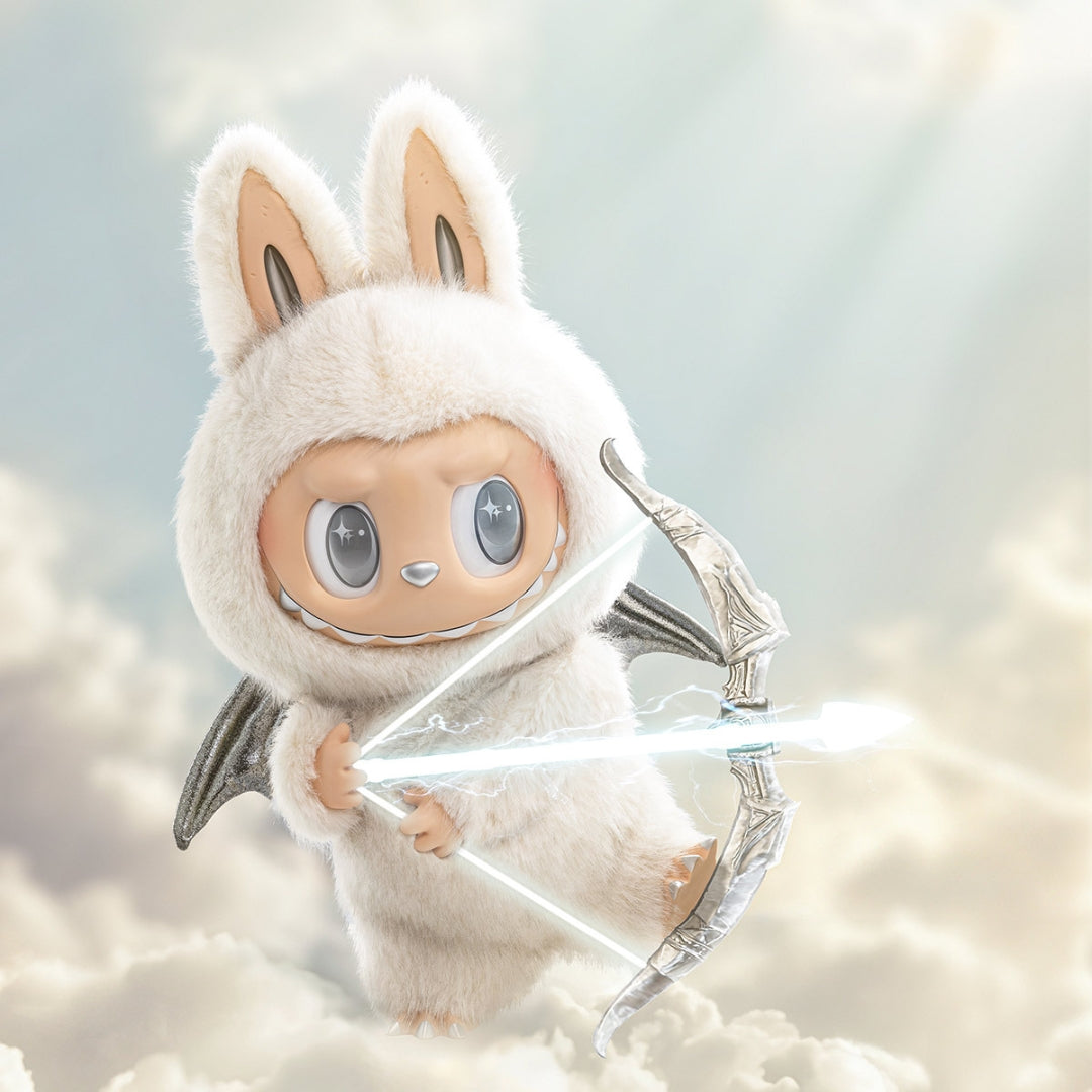 POP MART Labubu The Monsters Zimomo Angel in Clouds Vinyl Plush Doll + Tote Bag (58cm)