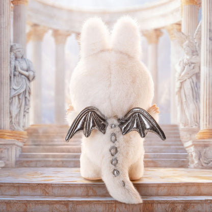 POP MART Labubu The Monsters Zimomo Angel in Clouds Vinyl Plush Doll + Tote Bag (58cm)