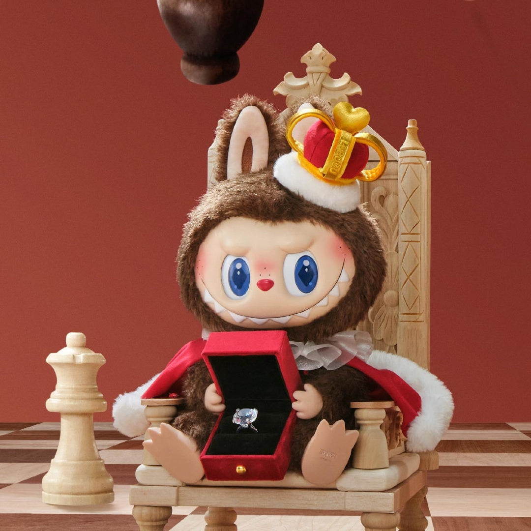 POP MART Labubu The Monsters Let’s Checkmate Vinyl Plush Doll (King, 37cm)