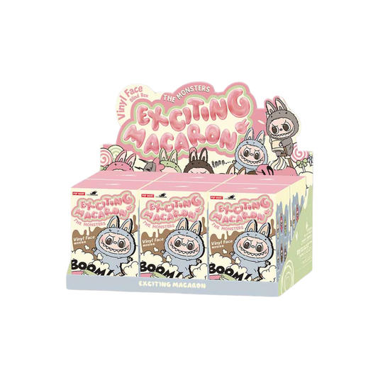 POP MART Labubu The Monsters Exciting Macaron Series Vinyl Plush Pendant – Sealed Case of 6 Blind Boxes