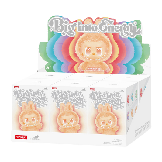 POP MART Labubu The Monsters Big Into Energy Series Vinyl Plush Pendant – Sealed Case of 6 Blind Boxes
