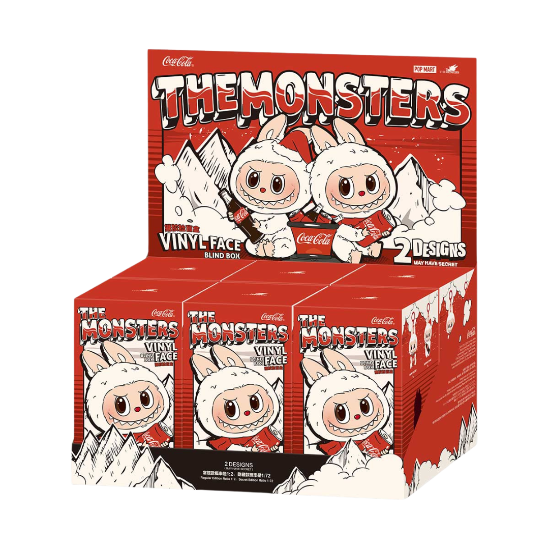 POP MART Labubu The Monsters Coca-Cola Series Vinyl Face – Sealed Case of 6 Blind Boxes